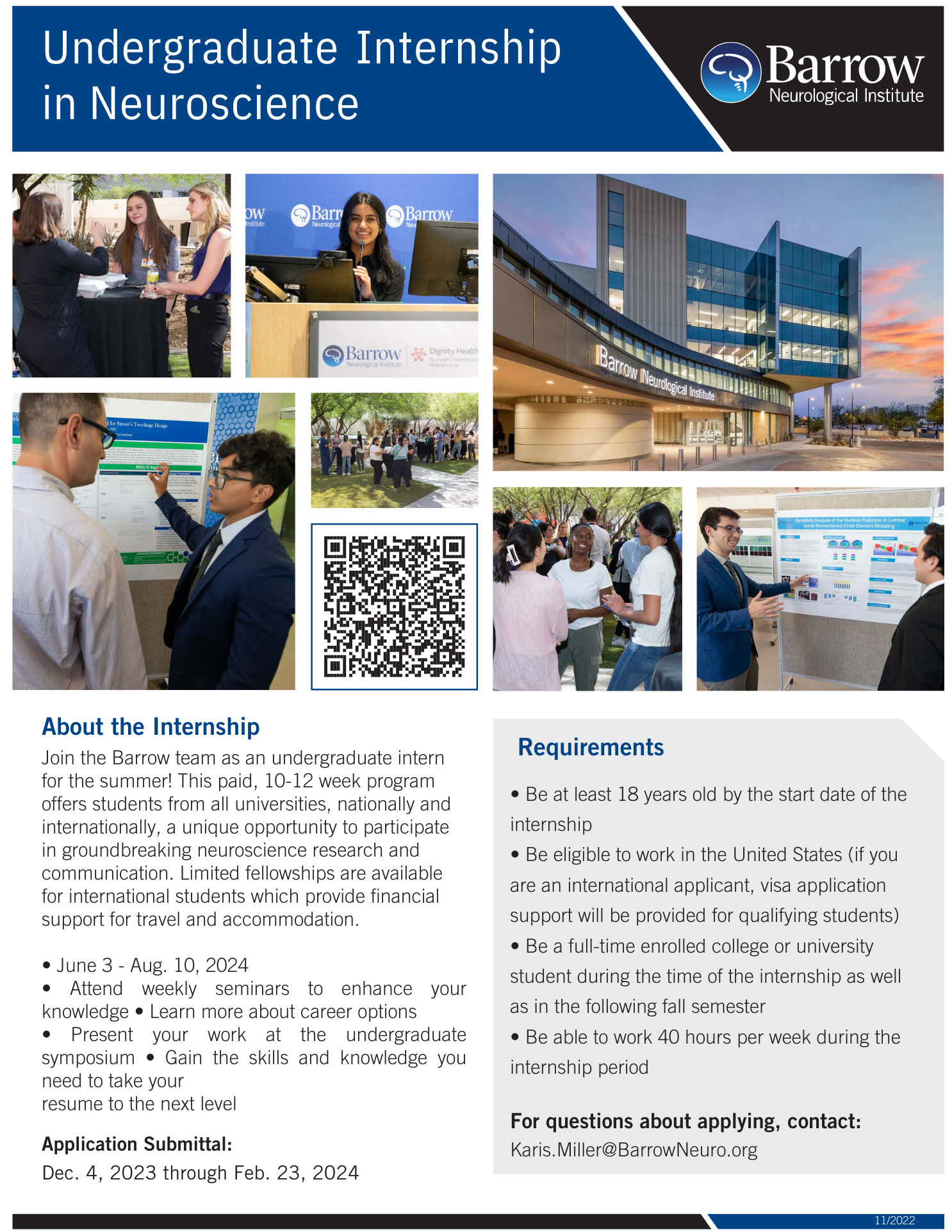 Neuroscience Internships Undergraduates Summer 2024 Calendar Toby Aeriell