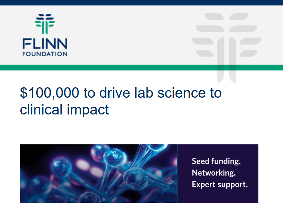 Applications open August 1 2024 for the Flinn Foundation&rsquo;s Seed 